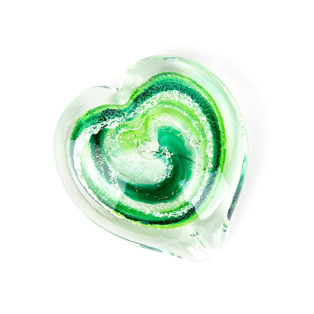 Living Glass Hearts - Green Farewells