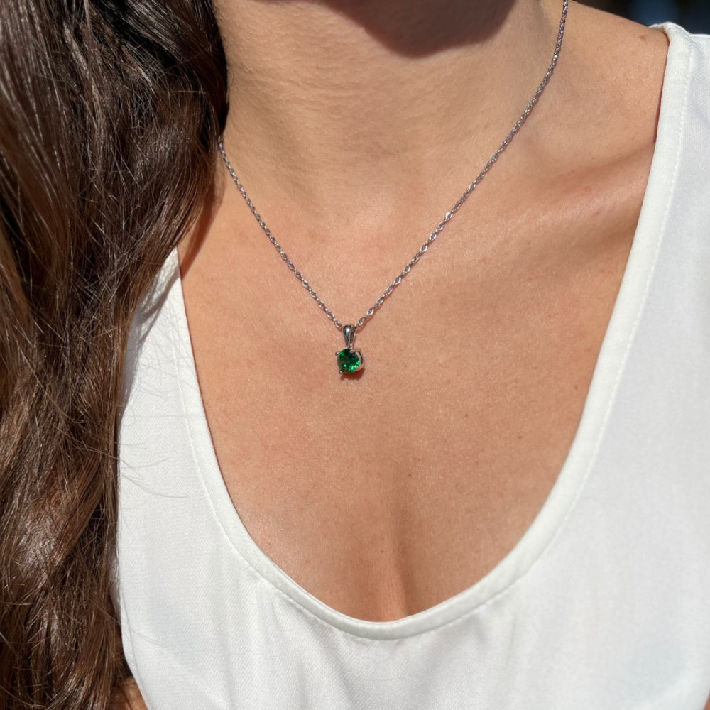 Birthstone Pendant - Green Farewells