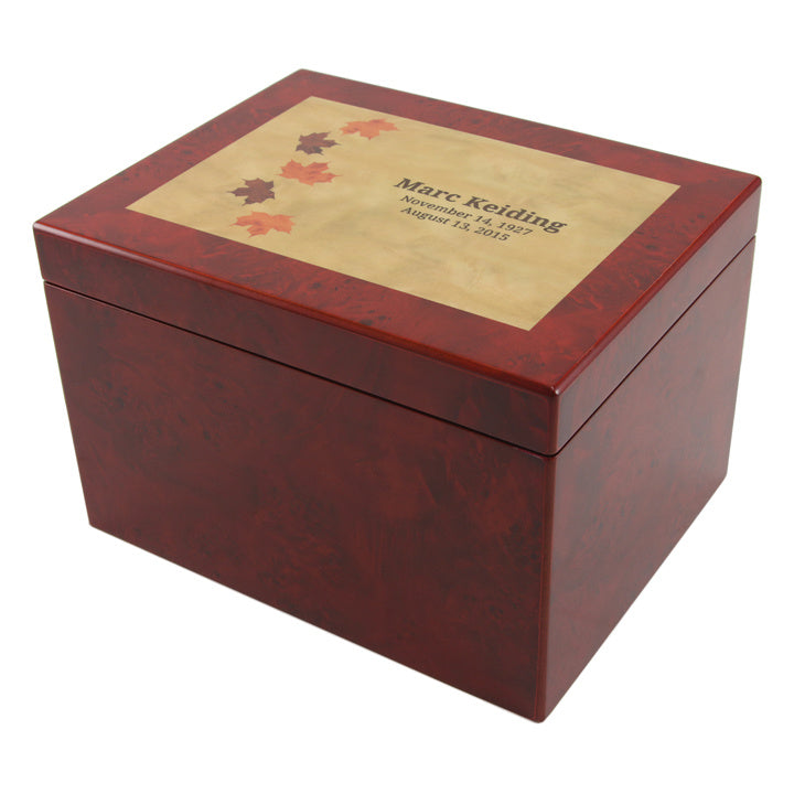 Autumn Leaves Memory Chest - Green Farewells