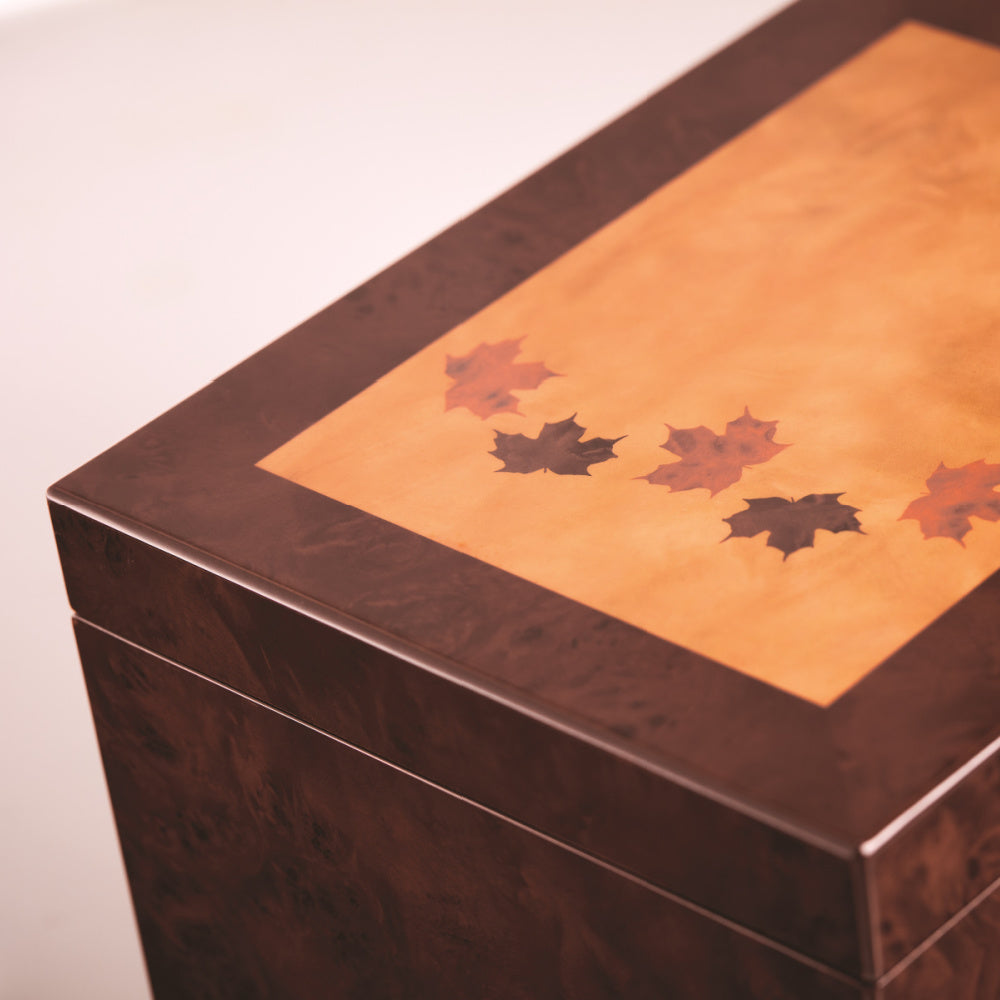 Autumn Leaves Memory Chest - Green Farewells