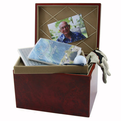 Autumn Leaves Memory Chest - Green Farewells